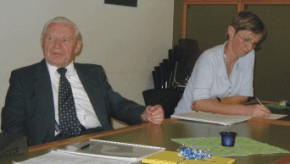 Franz Wohlfahrt (links); Dr. Heidi Fogel (rechts)
